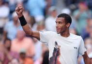 In Picture: Auger-Aliassime in action (Getty)